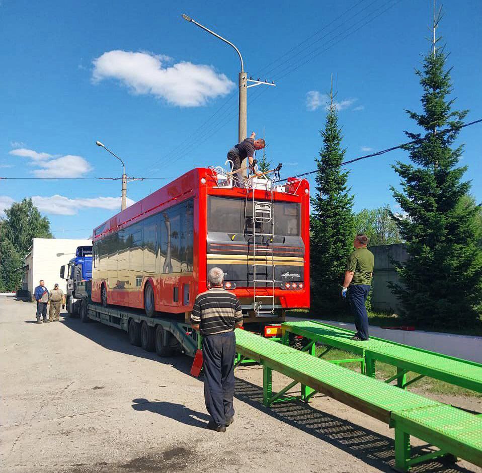 С завода-изготовителя в Энгельсе в город Кемерово прибыла ещё одна партия  троллейбусов