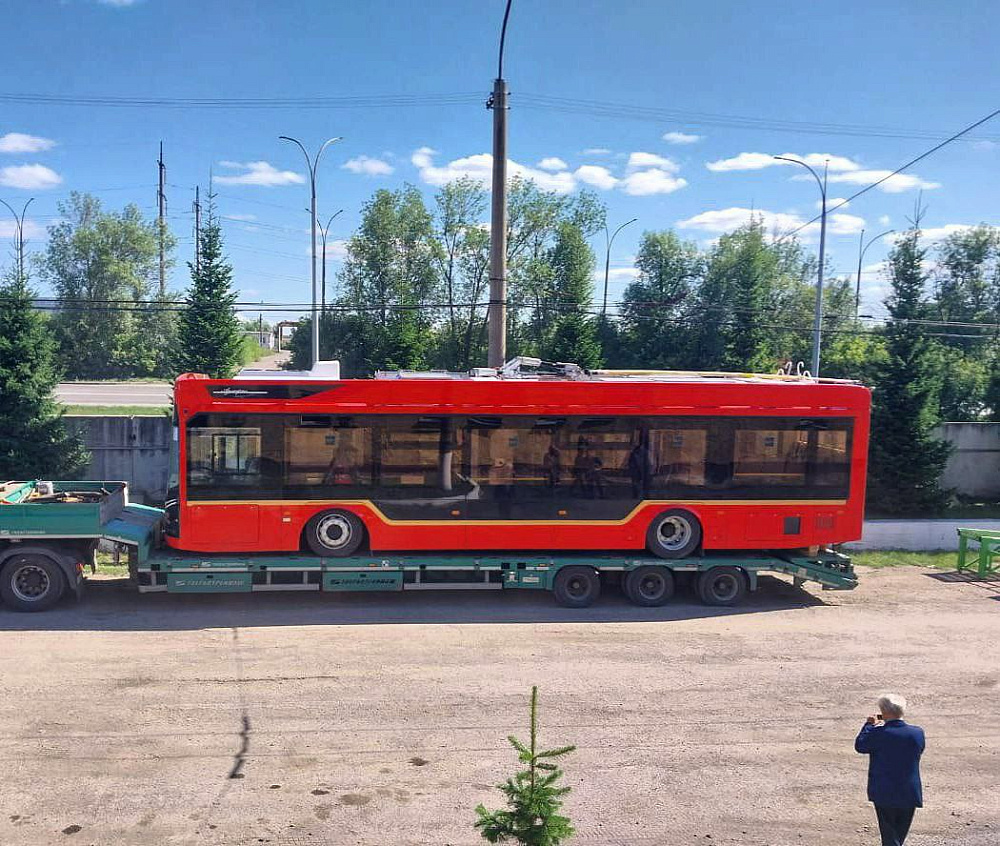 С завода-изготовителя в Энгельсе в город Кемерово прибыла ещё одна партия  троллейбусов